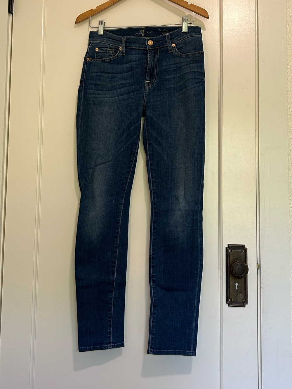 7 For all Mankind Women's Slim Cigarette Jeans in Size 27 - Picture 2 of 11